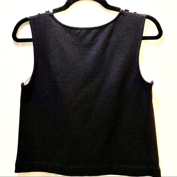 Bailey 44 white lace black back top s EUC - Picture 6 of 8